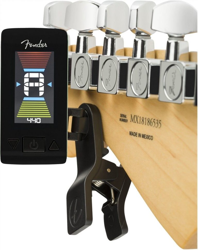 Fender Guitar Tuner LED Colour Screen Chromatic - Freya Guitars